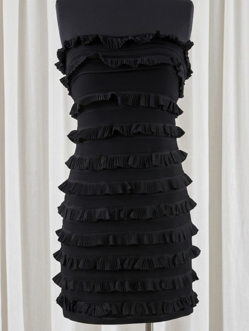 Elizabeth and James 'Vivienne' strapless mini dress with ruffles.